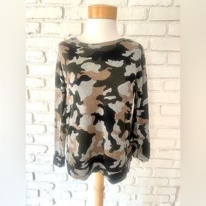 Pink Rose Long Sleeve Camo Top - So soft!